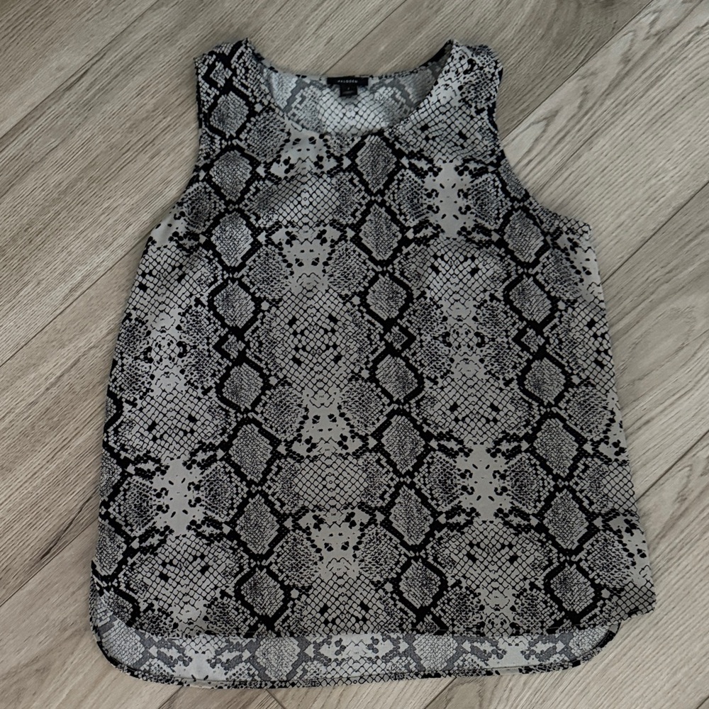 Halogen Snake Print Sleeveless Top